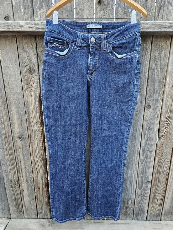 Lee Straight Leg Women's Jeans in Dark Blue Denim Size 19 - Picture 3 of 16